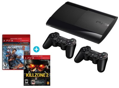 Kit PS3 250GB + Control DS3 +  Juegos PS3 UNCHARTED 2: Among Thieves y PS3 Killzone 2 