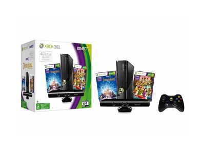 Kit Xbox 360 4GB Kinect + Juego Kinect Adventures Kinect Disneyland $199.990