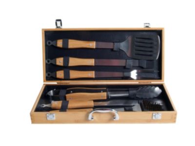 Attimo Set Asado Bambu con Maleta 6 Piezas $9.990