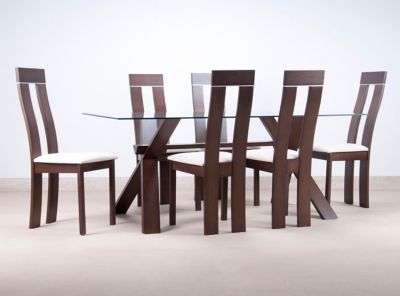 Juego de Comedor Attimo Clear + 6 Sillas $249.990