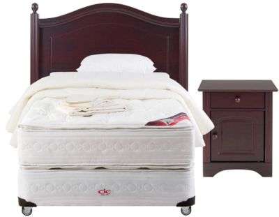 Box Spring Natura Firm 1,5 Plazas Diplomat + Textil CIC $369.990