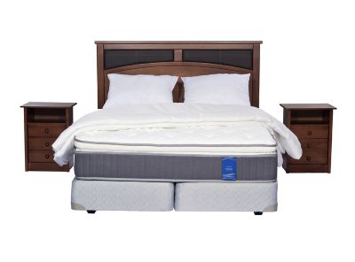Box Spring Flex Memory II 2 plazas Base Dividida más Maderas Castell $609.990