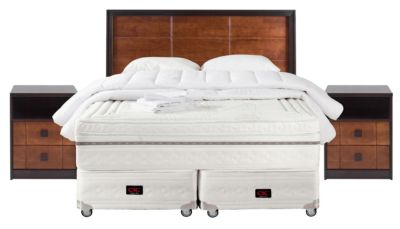 Box Spring Body Balance Soft 2 Plazas B/D + Muebles Vasa  B/D +Textil CIC $599.990