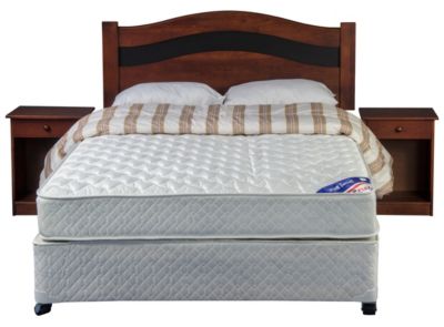 Box Americano Flex New Entree-F 2 plazas Base Dividida más Maderas Ciro $319.990