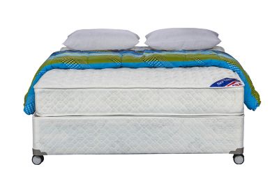 Box Americano Flex New Entree-F  2 plazas Base Dividida más Textil $199.990