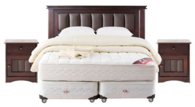 Box Spring Ortopedic Soft  + Muebles Napoles King + Textil CIC $499.990
