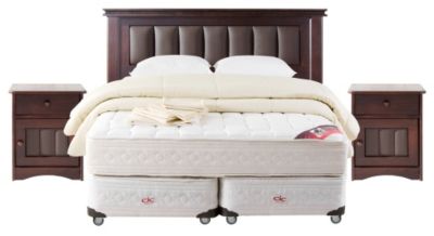 Box Spring Ortopedic Firm King + Muebles Nápoles + Textil CIC $499.990