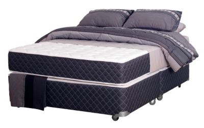 Box Americano Celta Active Pro Textil Gráfito 2 Plazas Bases Separadas + Textil $219.990