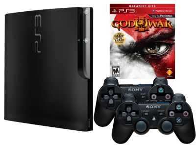 Consola PS3 250 GB + 2 controles + Juego God of War III $209.990