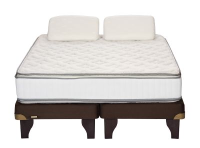 Cama Europea Flex Innova 2 Plazas Base Dividida + 2 Alm. Viscolasticas $299.990