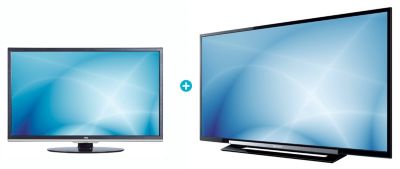 Combo Led Sony 40” + Led AOC 24” 